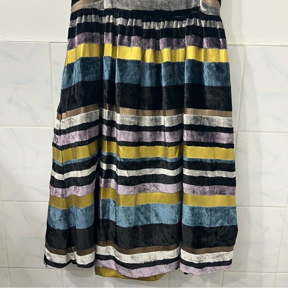 Anthropologie Women Wolven 8 Velvet Metallic Mini Dress Whimsigoth Fairy Grunge - Picture 5 of 16